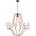 VISUAL COMFORT SIGNATURE, BISCAYNE WRAPPED CHANDELIER, CHANDELIER LIGHT