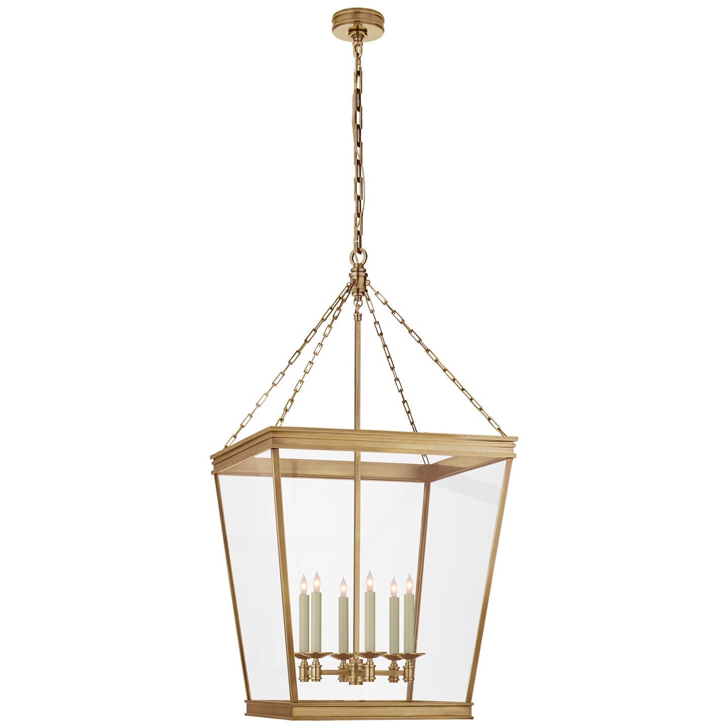 VISUAL COMFORT SIGNATURE, LAUNCETON SQUARE LANTERN, LANTERN CEILING LIGHT