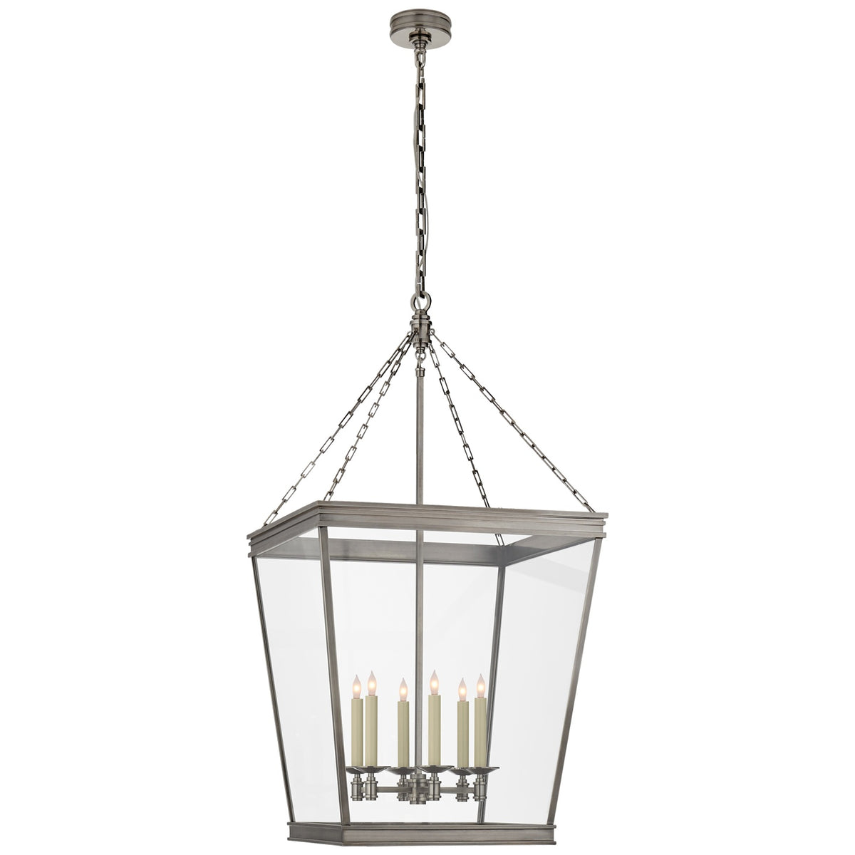 VISUAL COMFORT SIGNATURE, LAUNCETON SQUARE LANTERN, LANTERN CEILING LIGHT
