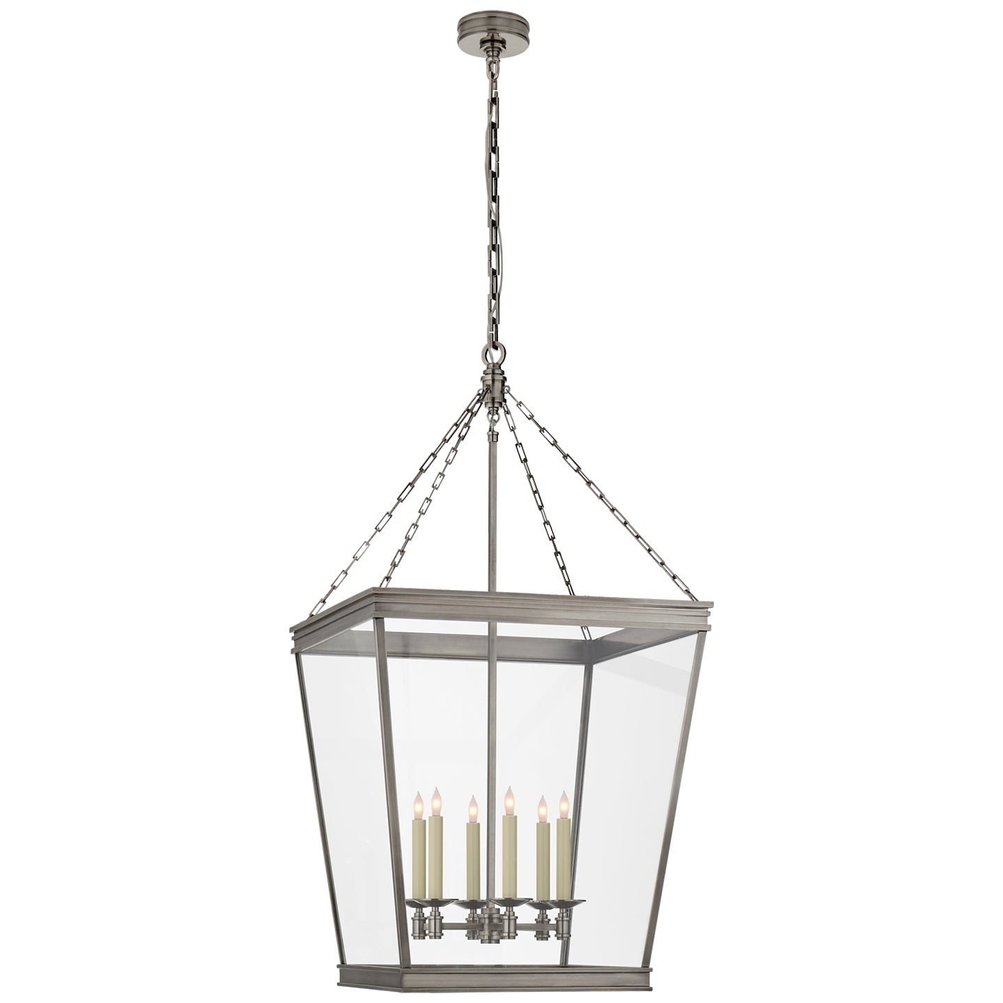VISUAL COMFORT SIGNATURE, LAUNCETON SQUARE LANTERN, LANTERN CEILING LIGHT