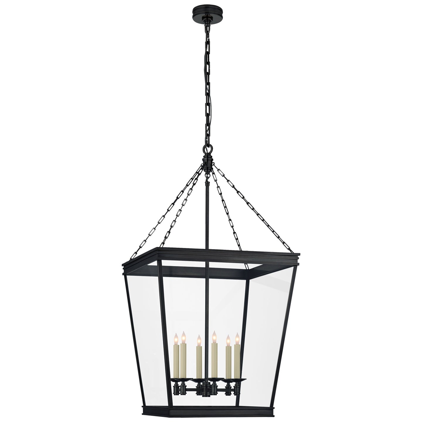 VISUAL COMFORT SIGNATURE, LAUNCETON SQUARE LANTERN, LANTERN CEILING LIGHT