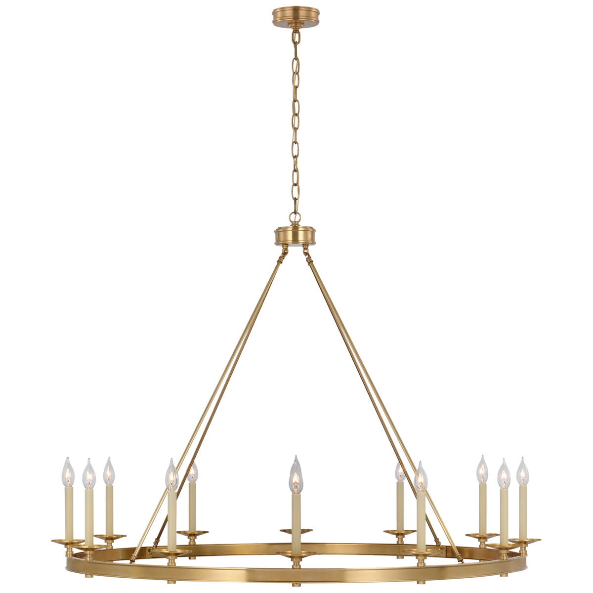 VISUAL COMFORT SIGNATURE, LAUNCETON GRANDE RING CHANDELIER, CHANDELIER LIGHT