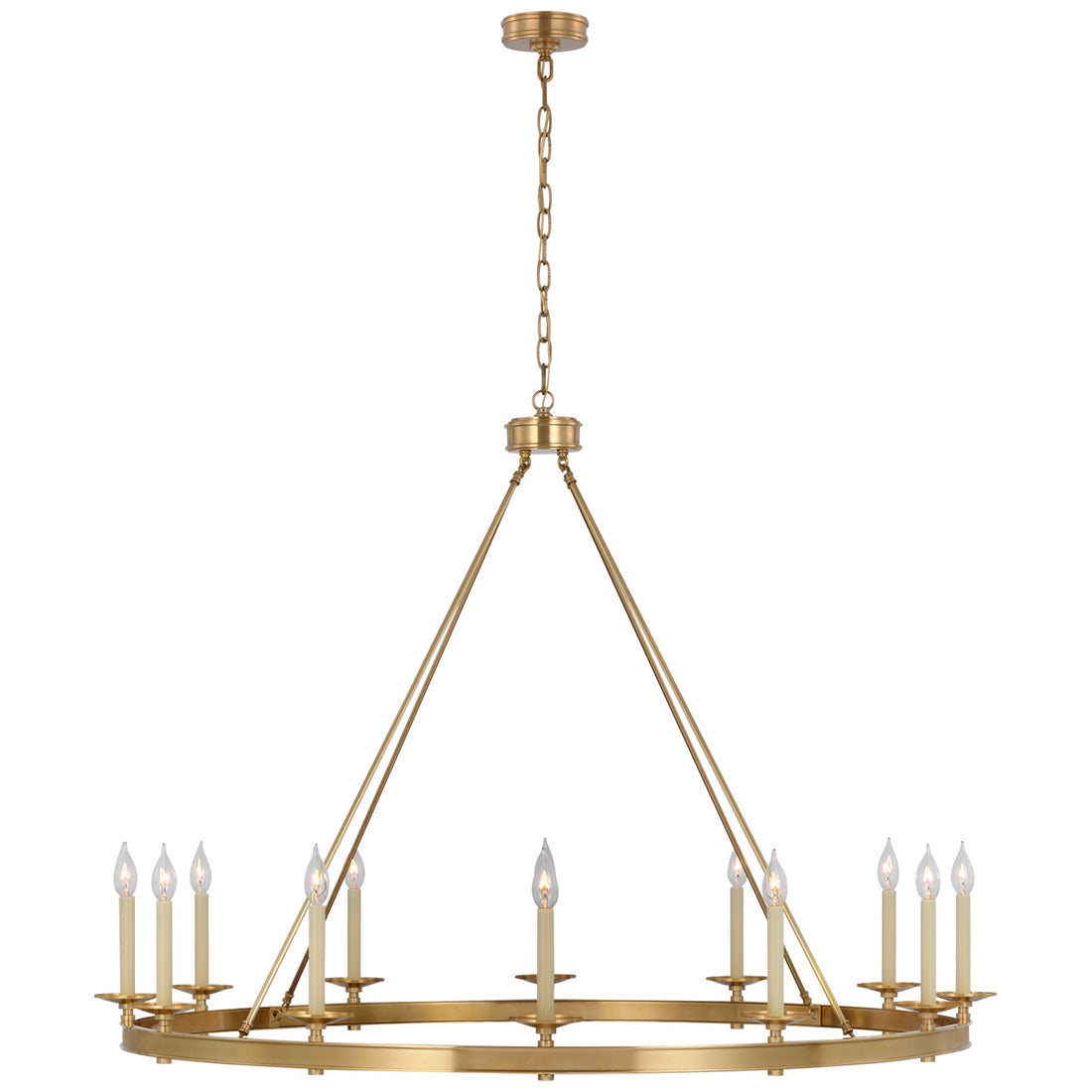 VISUAL COMFORT SIGNATURE, LAUNCETON GRANDE RING CHANDELIER, CHANDELIER LIGHT