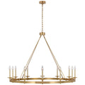 VISUAL COMFORT SIGNATURE, LAUNCETON GRANDE RING CHANDELIER, CHANDELIER LIGHT