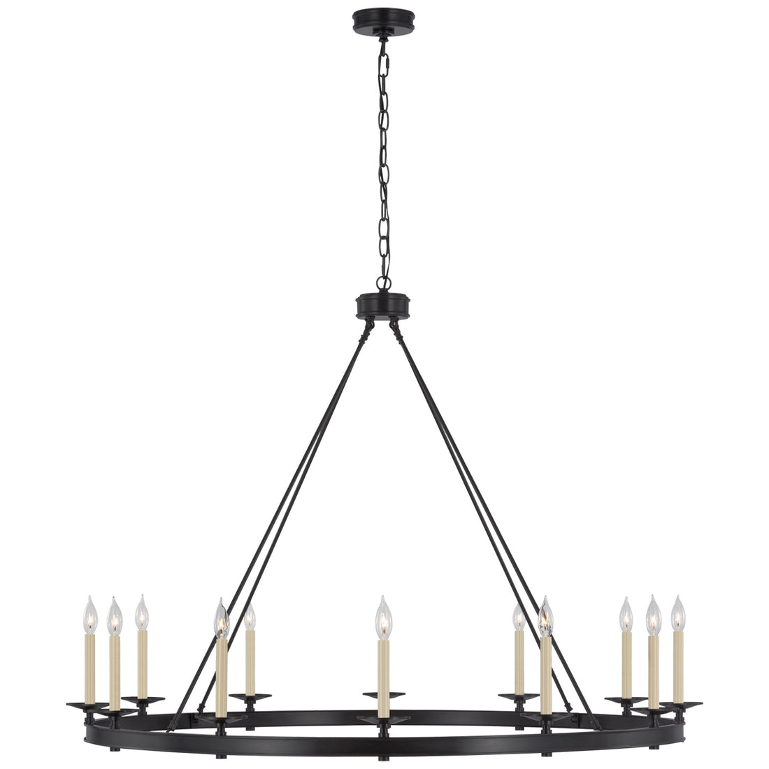 VISUAL COMFORT SIGNATURE, LAUNCETON GRANDE RING CHANDELIER, CHANDELIER LIGHT