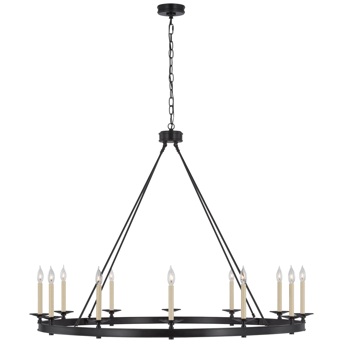 VISUAL COMFORT SIGNATURE, LAUNCETON GRANDE RING CHANDELIER, CHANDELIER LIGHT