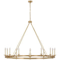 VISUAL COMFORT SIGNATURE, LAUNCETON OVERSIZED RING CHANDELIER, CHANDELIER LIGHT