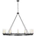 VISUAL COMFORT SIGNATURE, LAUNCETON OVERSIZED RING CHANDELIER, CHANDELIER LIGHT
