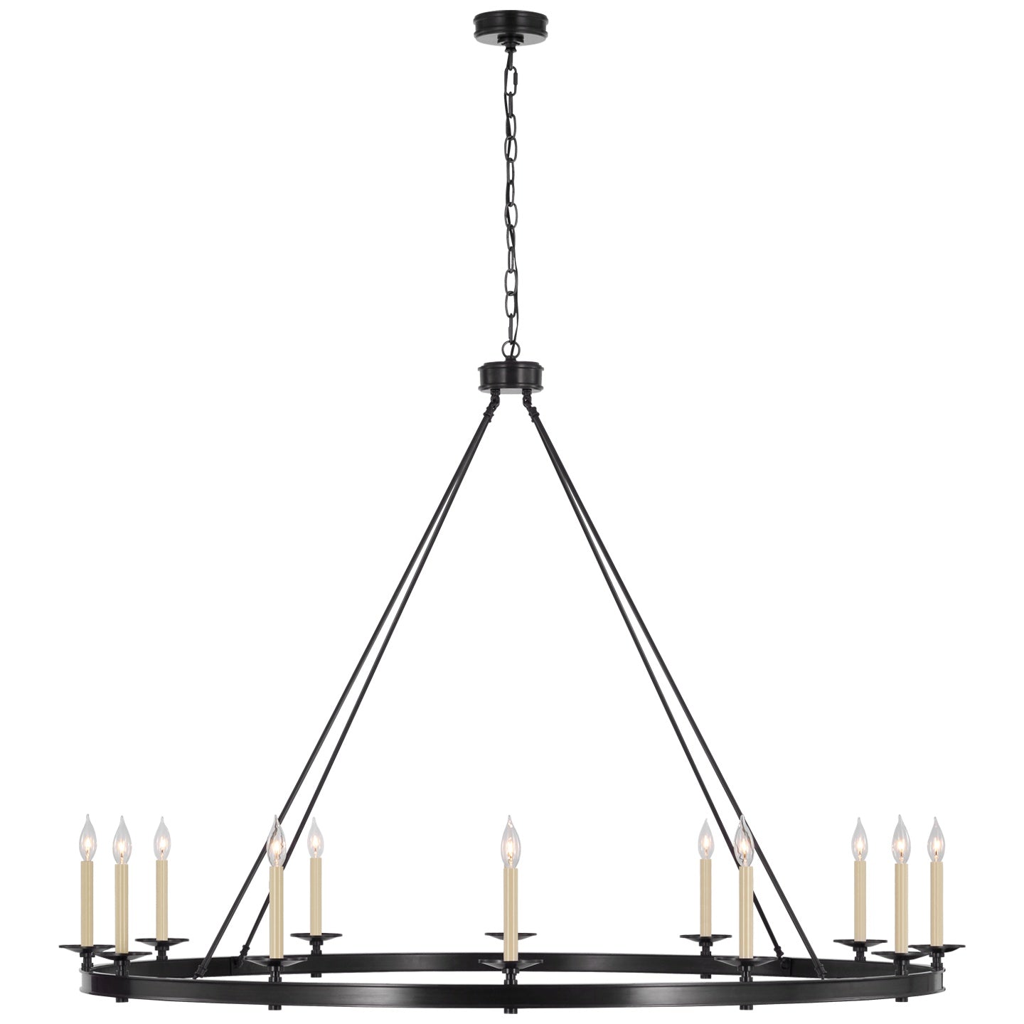 VISUAL COMFORT SIGNATURE, LAUNCETON OVERSIZED RING CHANDELIER, CHANDELIER LIGHT