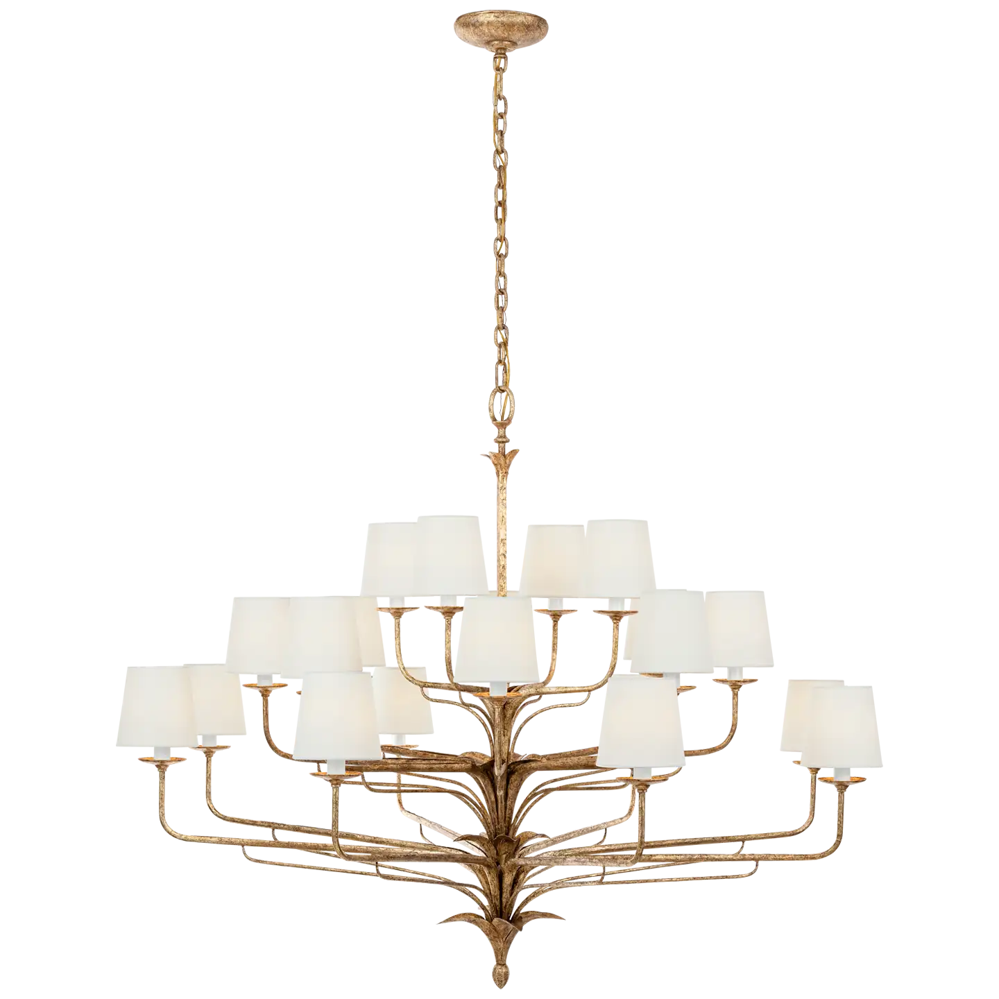 VISUAL COMFORT SIGNATURE, AMALFI THREE-TIERED CHANDELIER, CHANDELIER LIGHT