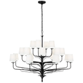 VISUAL COMFORT SIGNATURE, AMALFI THREE-TIERED CHANDELIER, CHANDELIER LIGHT