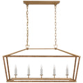 VISUAL COMFORT SIGNATURE, DARLANA RATTAN WRAPPED LINEAR LANTERN, LINEAR LIGHT