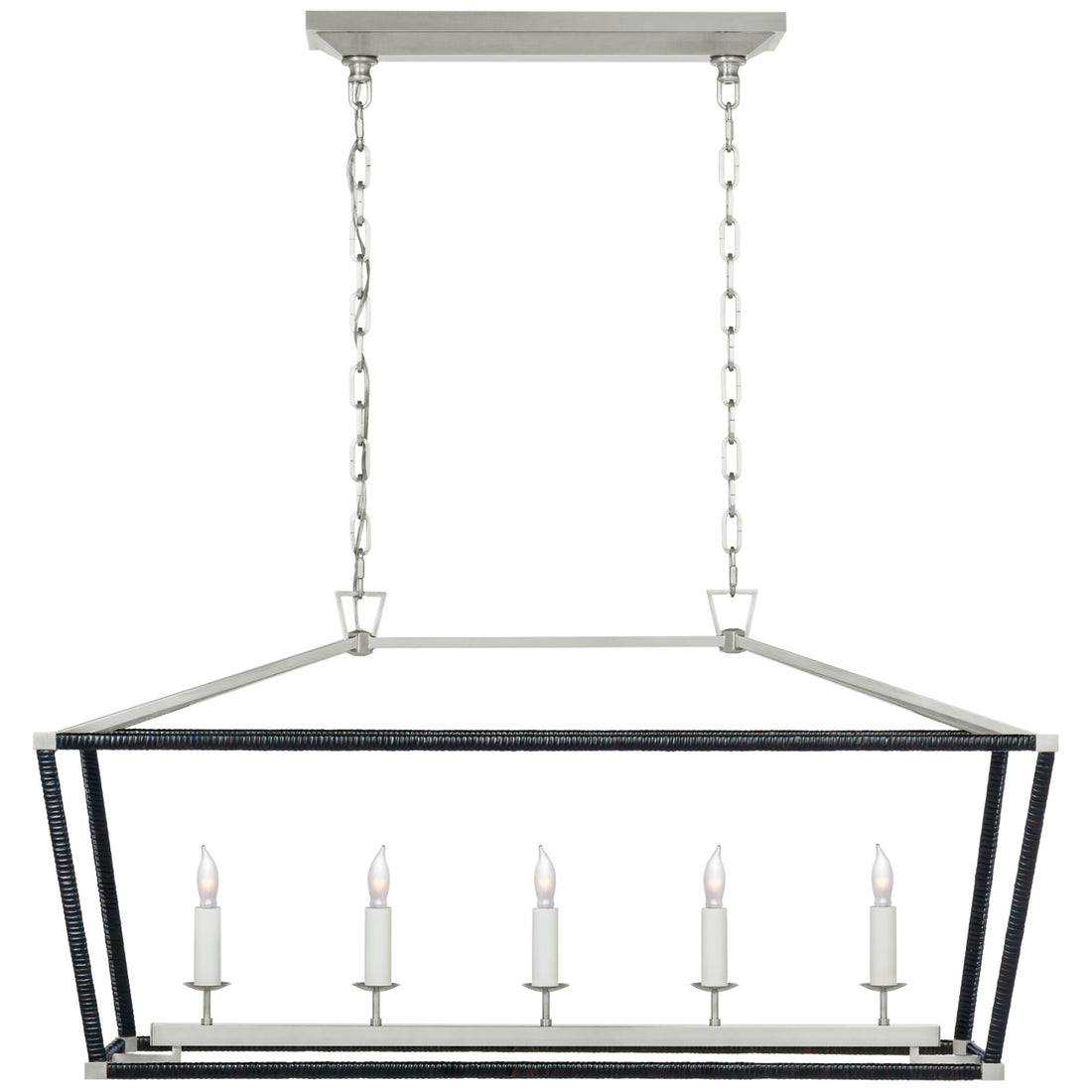 VISUAL COMFORT SIGNATURE, DARLANA RATTAN WRAPPED LINEAR LANTERN, LINEAR LIGHT