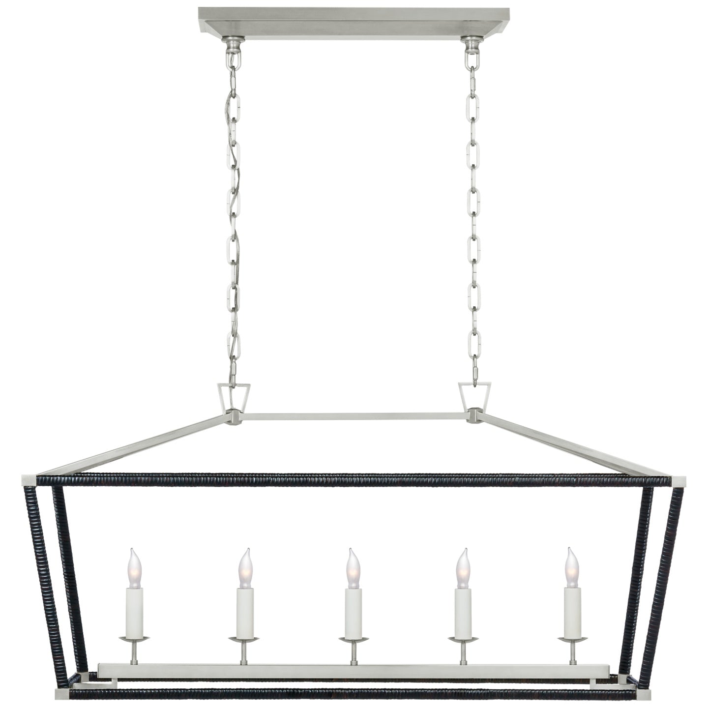 VISUAL COMFORT SIGNATURE, DARLANA RATTAN WRAPPED LINEAR LANTERN, LINEAR LIGHT