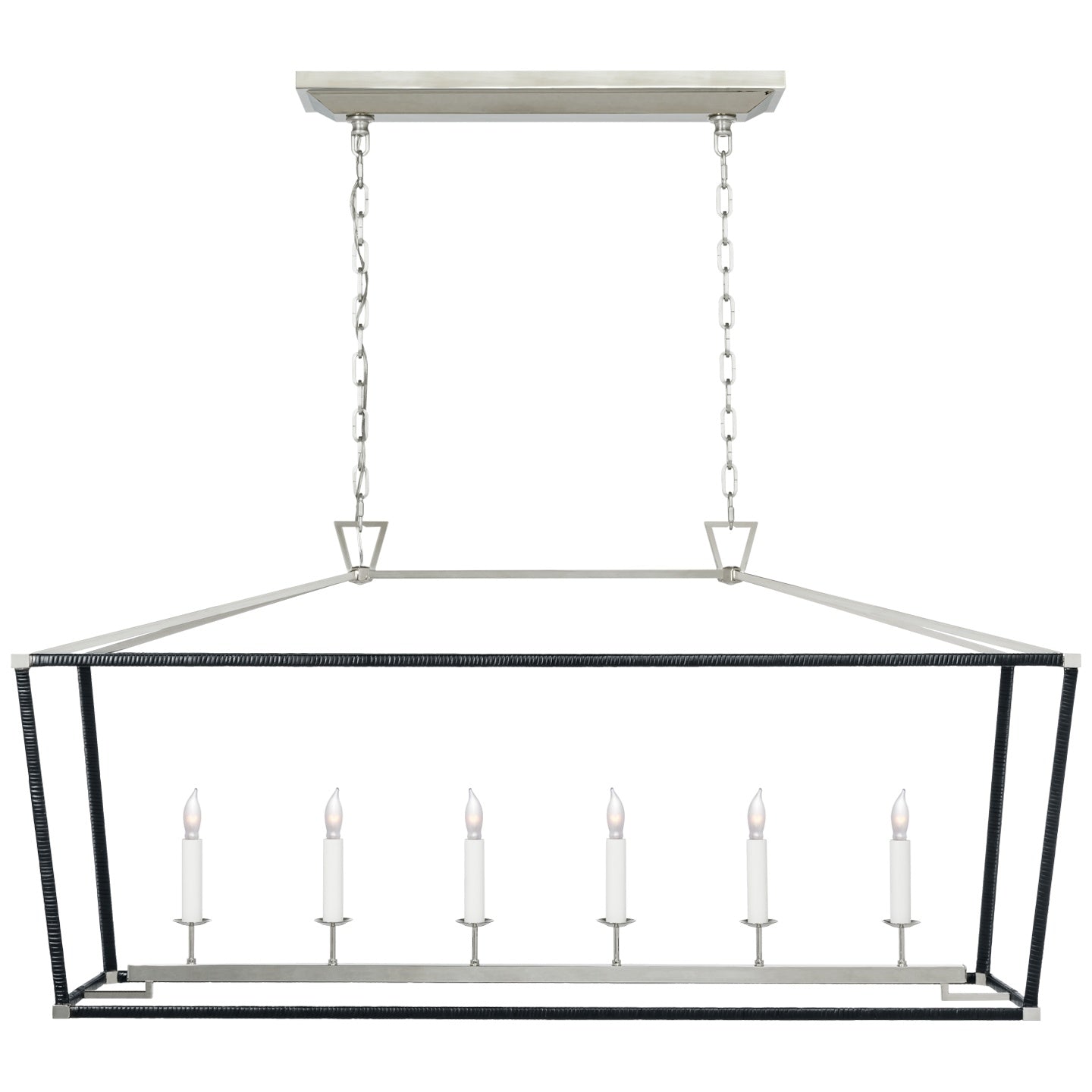 VISUAL COMFORT SIGNATURE, DARLANA RATTAN WRAPPED LINEAR LANTERN, LINEAR LIGHT