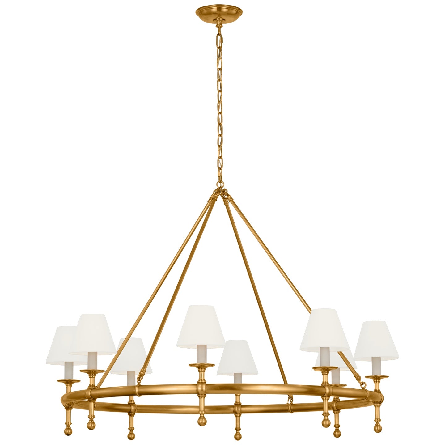 VISUAL COMFORT SIGNATURE, CLASSIC RING CHANDELIER, CHANDELIER LIGHT