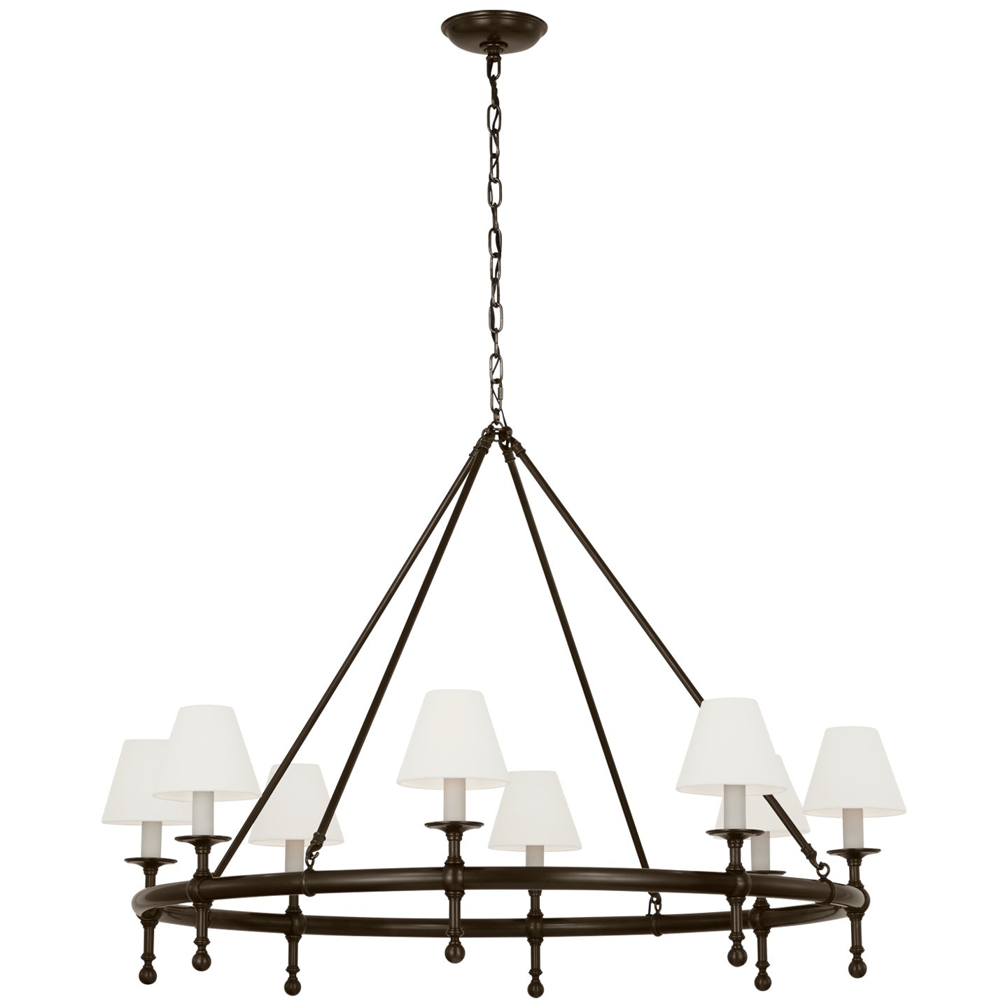 VISUAL COMFORT SIGNATURE, CLASSIC RING CHANDELIER, CHANDELIER LIGHT