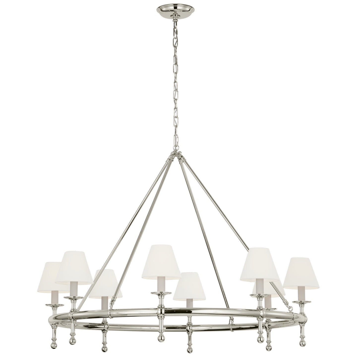 VISUAL COMFORT SIGNATURE, CLASSIC RING CHANDELIER, CHANDELIER LIGHT