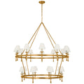 VISUAL COMFORT SIGNATURE, CLASSIC TWO-TIER RING CHANDELIER, CHANDELIER LIGHT