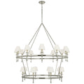 VISUAL COMFORT SIGNATURE, CLASSIC TWO-TIER RING CHANDELIER, CHANDELIER LIGHT