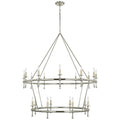 VISUAL COMFORT SIGNATURE, CLASSIC TWO-TIER RING CHANDELIER, CHANDELIER LIGHT