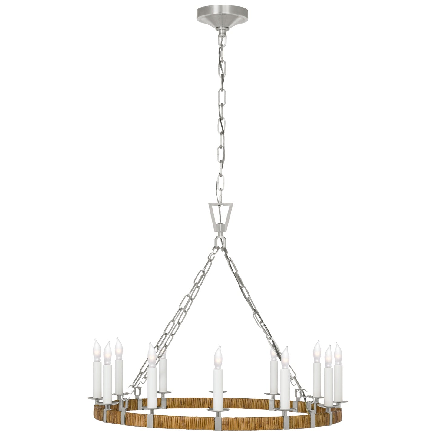 VISUAL COMFORT SIGNATURE, DARLANA WRAPPED RING CHANDELIER, CHANDELIER LIGHT