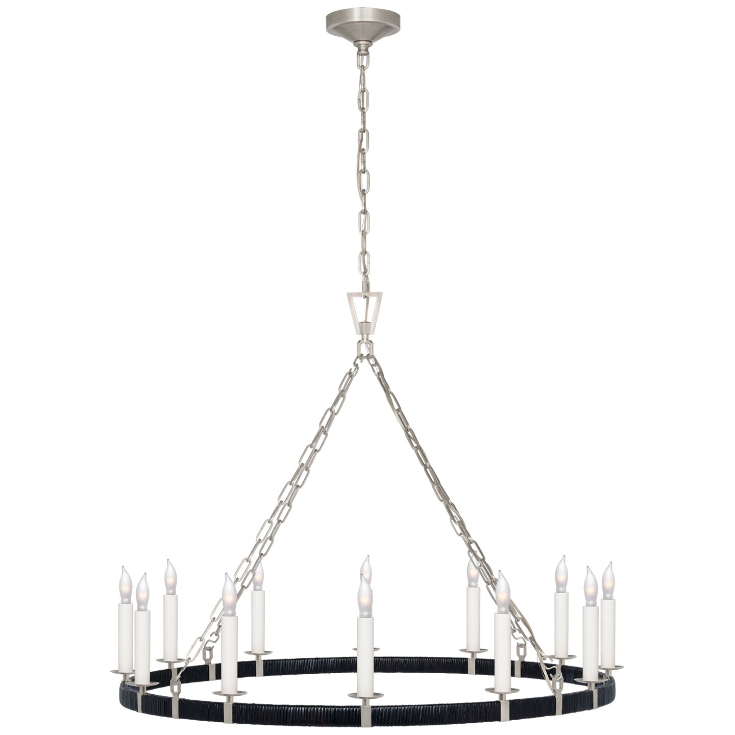 VISUAL COMFORT SIGNATURE, DARLANA WRAPPED RING CHANDELIER, CHANDELIER LIGHT