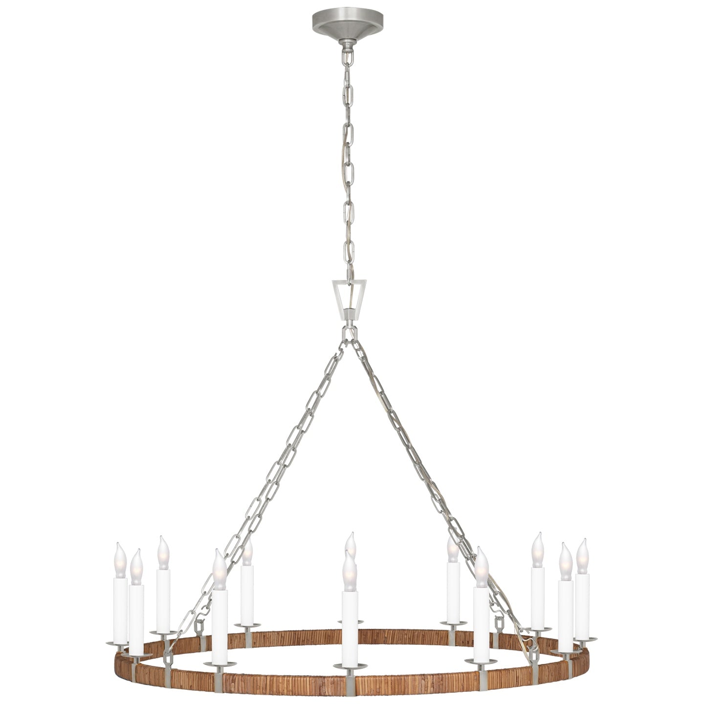 VISUAL COMFORT SIGNATURE, DARLANA WRAPPED RING CHANDELIER, CHANDELIER LIGHT