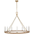VISUAL COMFORT SIGNATURE, DARLANA WRAPPED RING CHANDELIER, CHANDELIER LIGHT