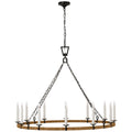 VISUAL COMFORT SIGNATURE, DARLANA WRAPPED RING CHANDELIER, CHANDELIER LIGHT