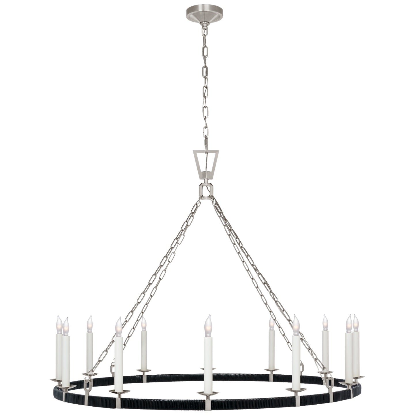 VISUAL COMFORT SIGNATURE, DARLANA WRAPPED RING CHANDELIER, CHANDELIER LIGHT