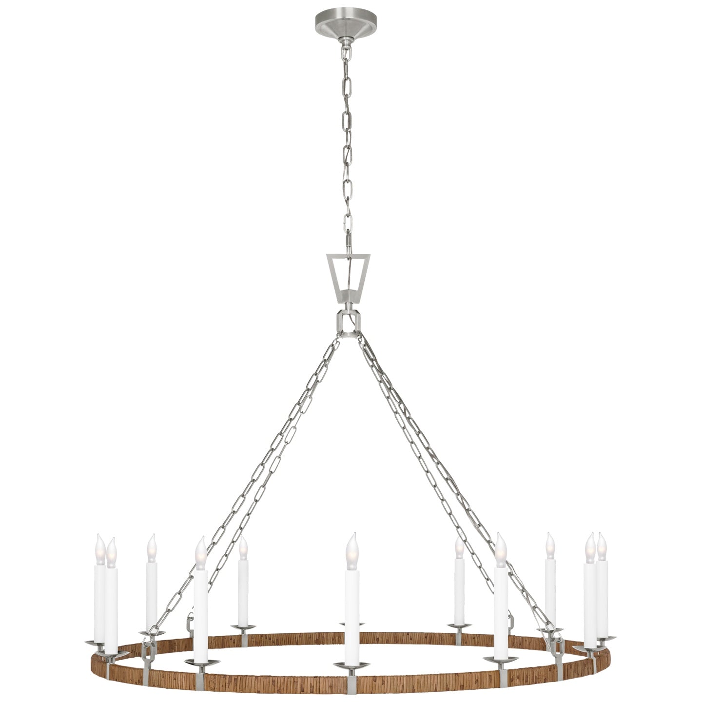 VISUAL COMFORT SIGNATURE, DARLANA WRAPPED RING CHANDELIER, CHANDELIER LIGHT