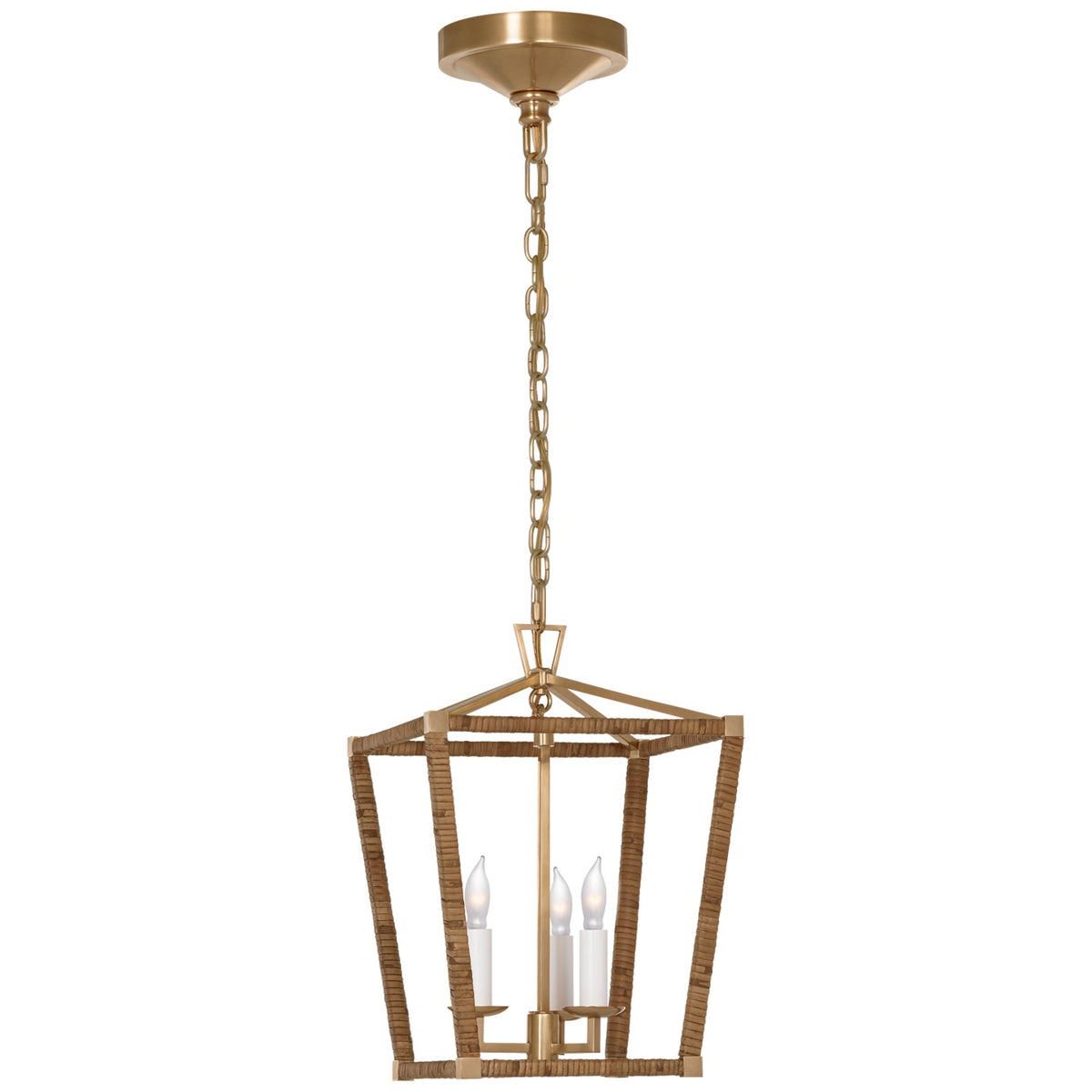VISUAL COMFORT SIGNATURE, DARLANA MINI WRAPPED LANTERN, LANTERN CEILING LIGHT