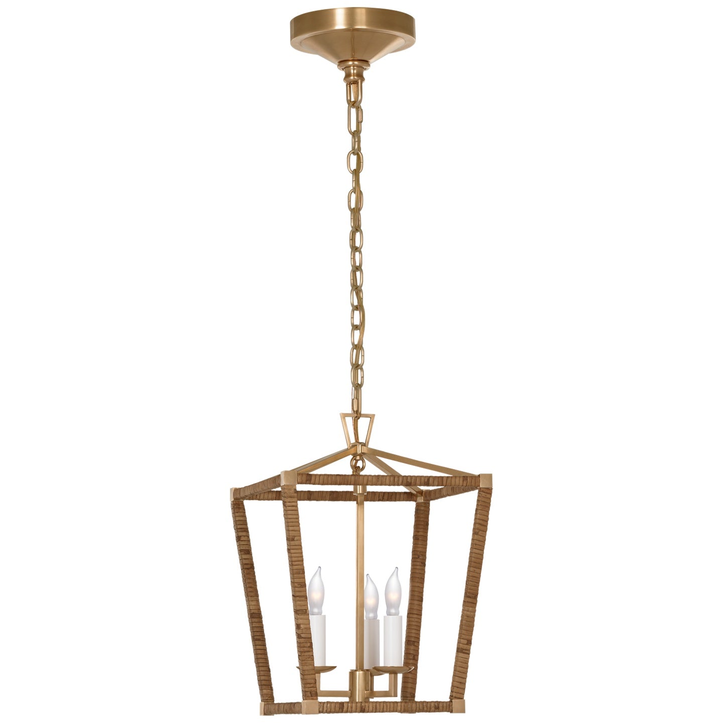 VISUAL COMFORT SIGNATURE, DARLANA MINI WRAPPED LANTERN, LANTERN CEILING LIGHT