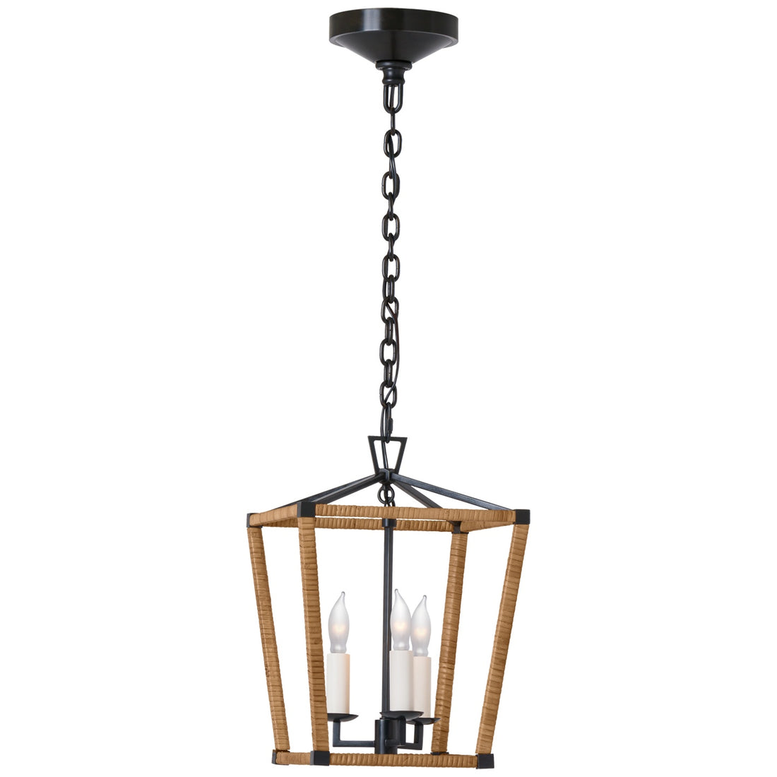 VISUAL COMFORT SIGNATURE, DARLANA MINI WRAPPED LANTERN, LANTERN CEILING LIGHT