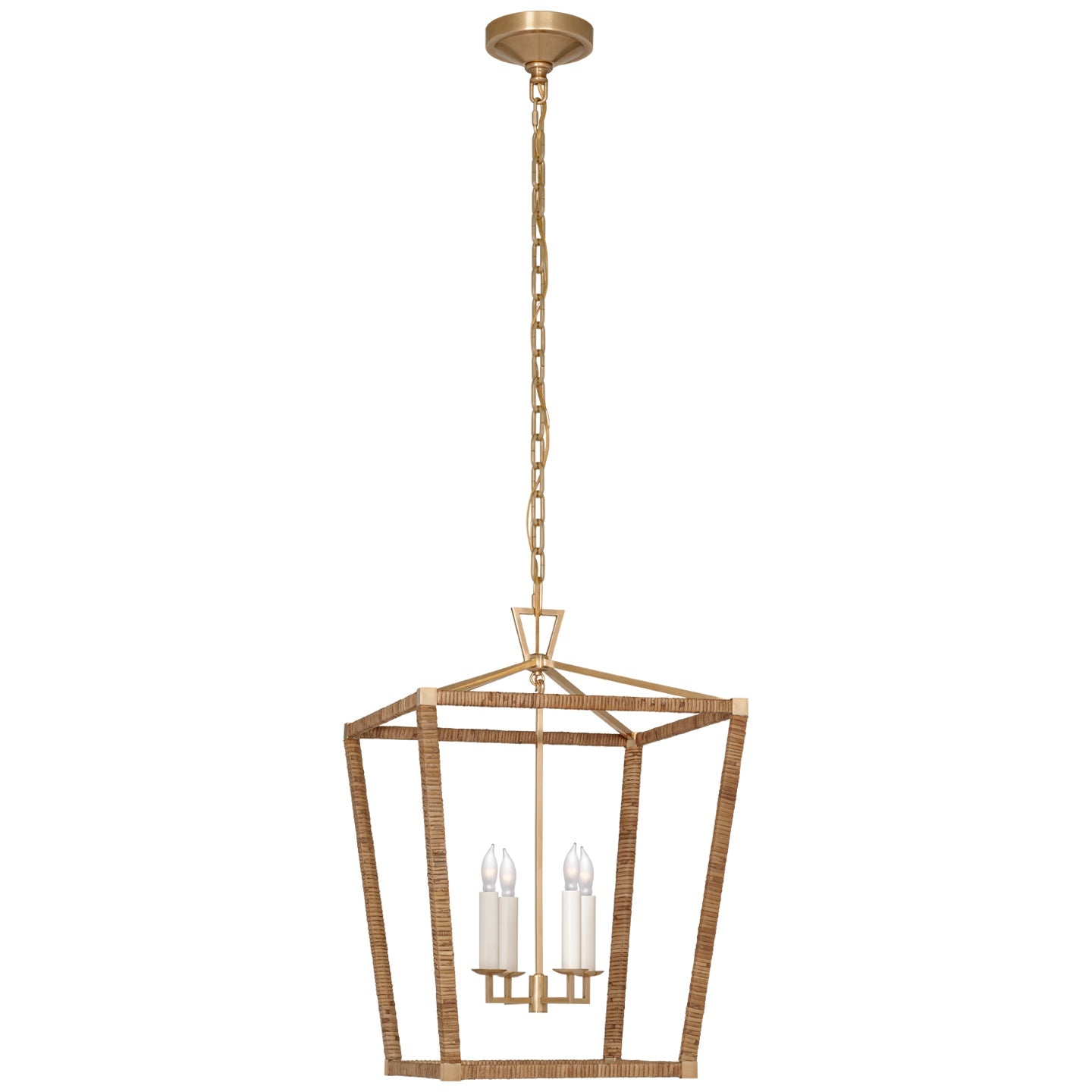 VISUAL COMFORT SIGNATURE, DARLANA WRAPPED LANTERN, LANTERN CEILING LIGHT
