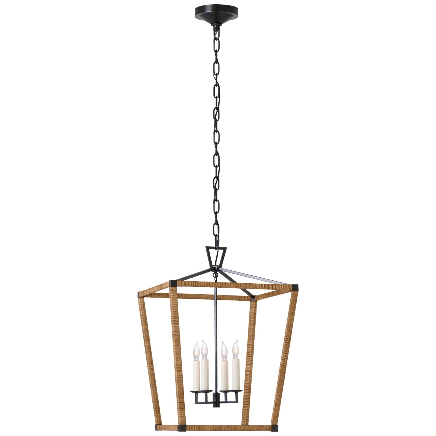 VISUAL COMFORT SIGNATURE, DARLANA WRAPPED LANTERN, LANTERN CEILING LIGHT