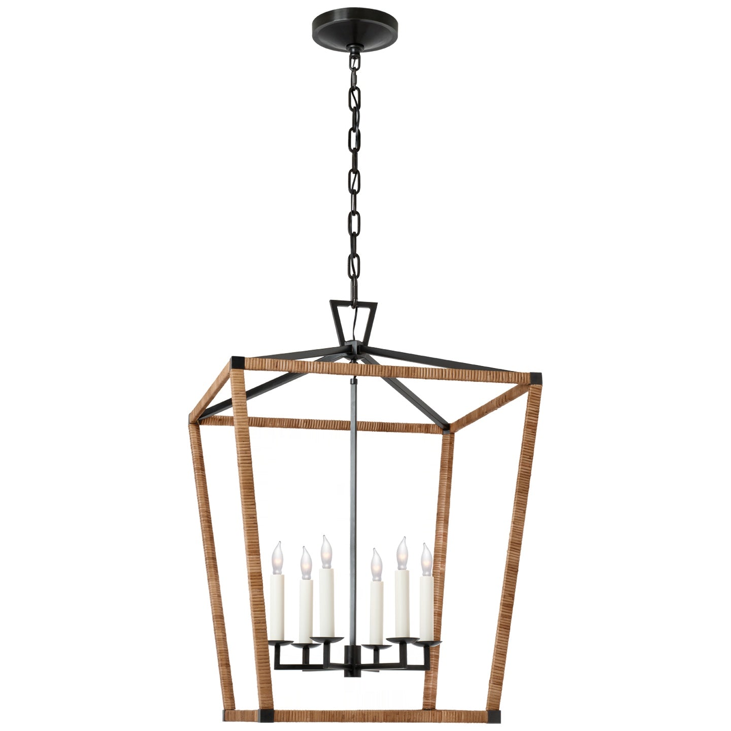 VISUAL COMFORT SIGNATURE, DARLANA WRAPPED LANTERN, LANTERN CEILING LIGHT