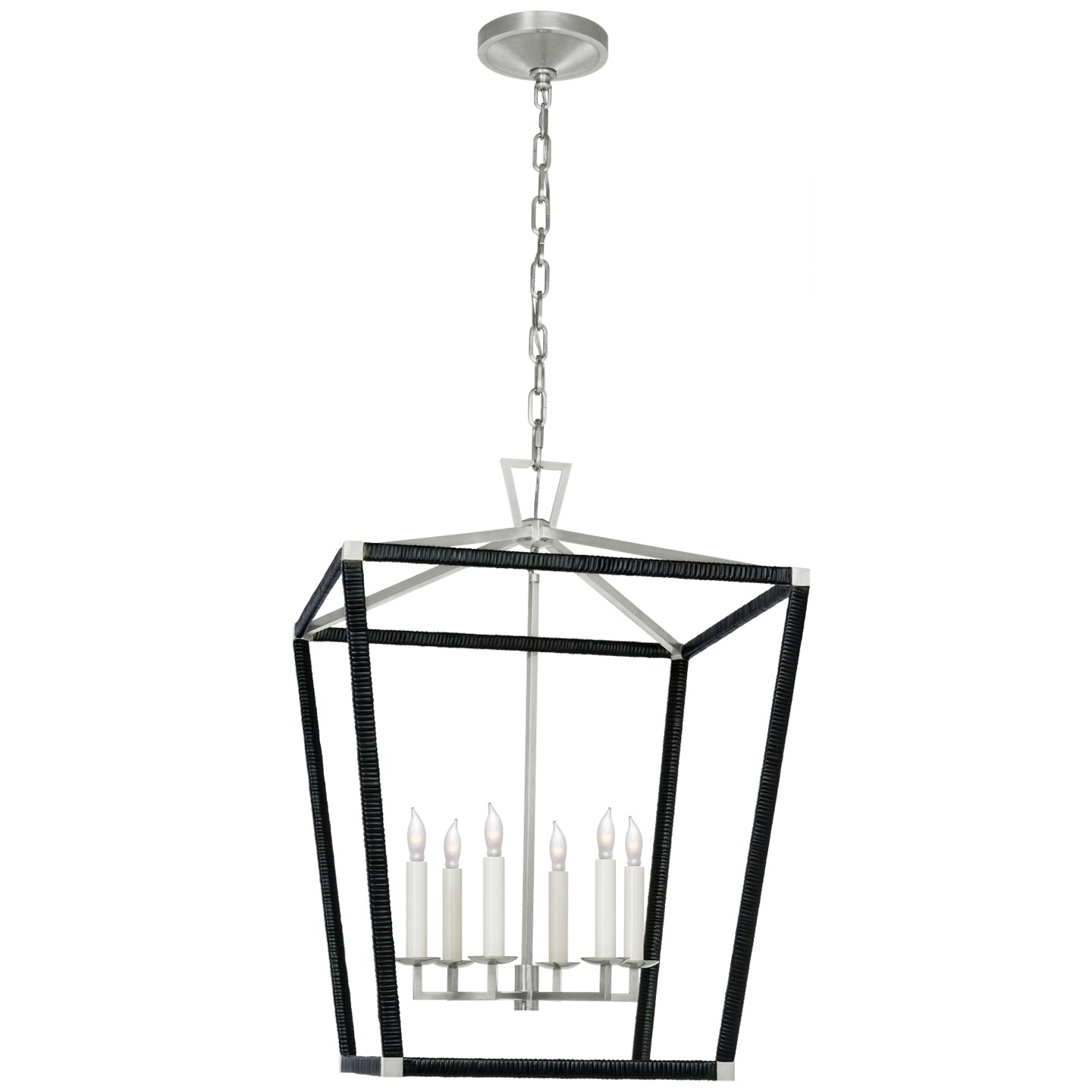 VISUAL COMFORT SIGNATURE, DARLANA WRAPPED LANTERN, LANTERN CEILING LIGHT