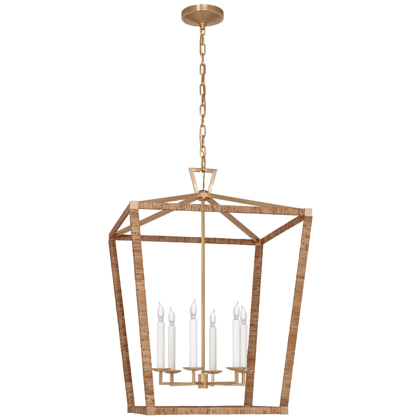 VISUAL COMFORT SIGNATURE, DARLANA WRAPPED LANTERN, LANTERN CEILING LIGHT