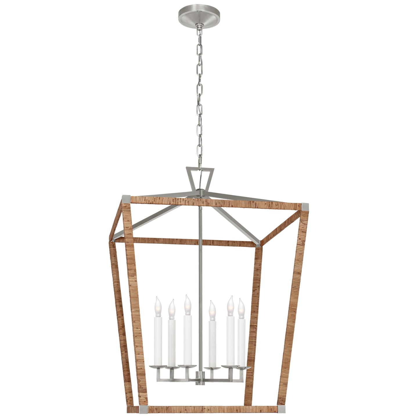 VISUAL COMFORT SIGNATURE, DARLANA WRAPPED LANTERN, LANTERN CEILING LIGHT