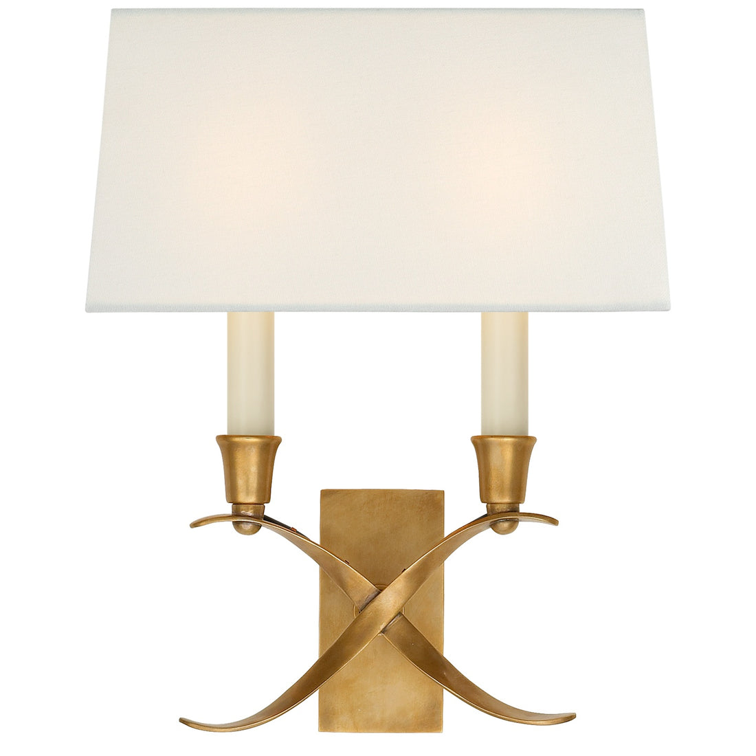 VISUAL COMFORT SIGNATURE, CROSS BOUILLOTTE SCONCE, WALL SCONCES
