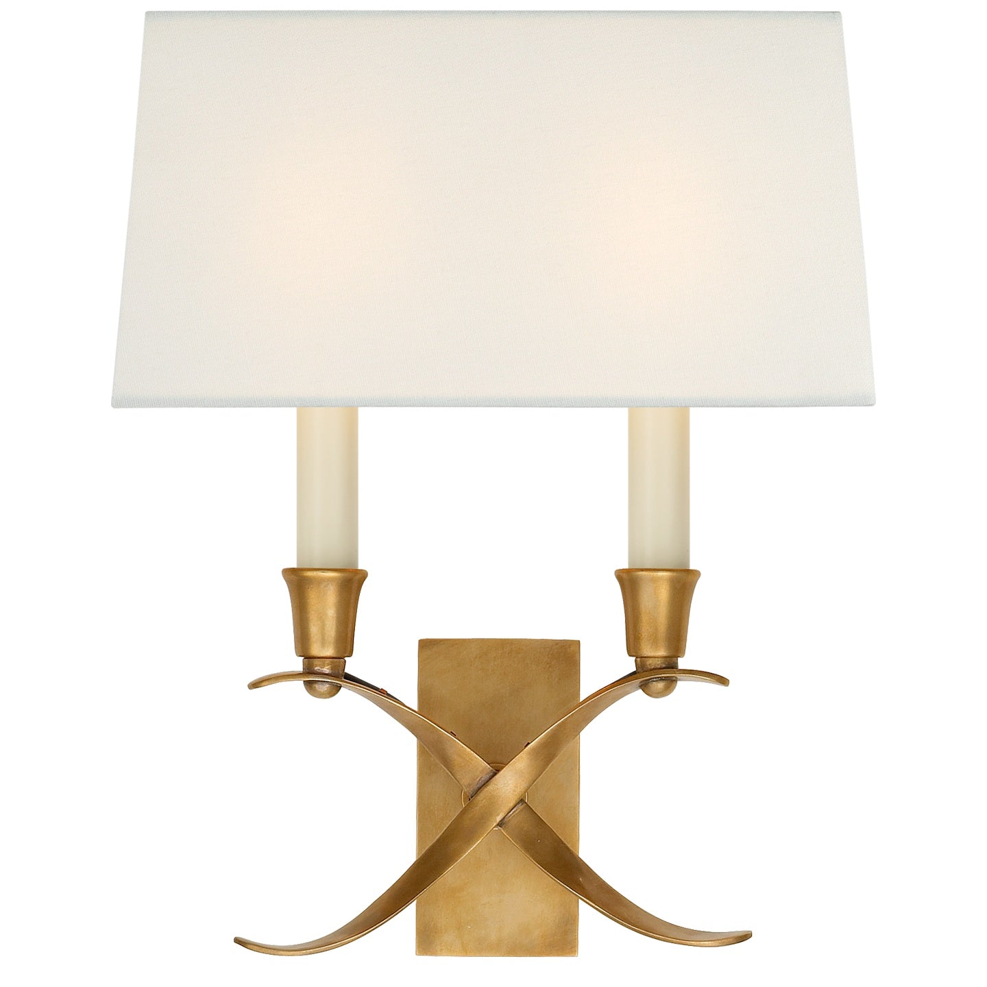VISUAL COMFORT SIGNATURE, CROSS BOUILLOTTE SCONCE, WALL SCONCES