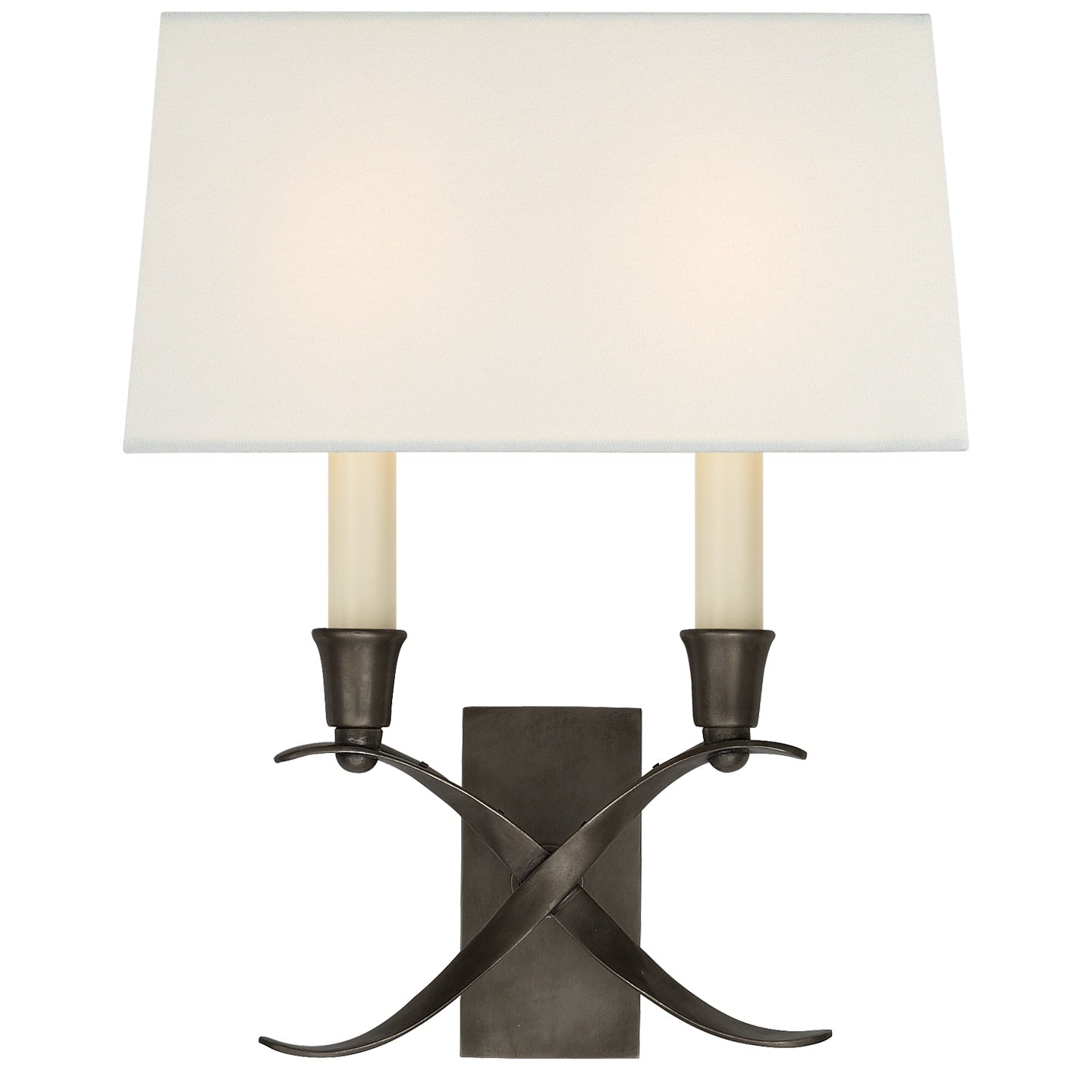 VISUAL COMFORT SIGNATURE, CROSS BOUILLOTTE SCONCE, WALL SCONCES