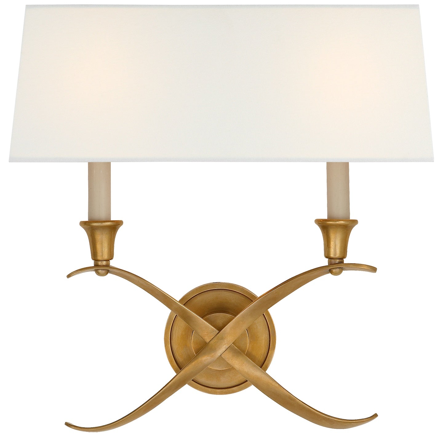 VISUAL COMFORT SIGNATURE, CROSS BOUILLOTTE SCONCE, WALL SCONCES