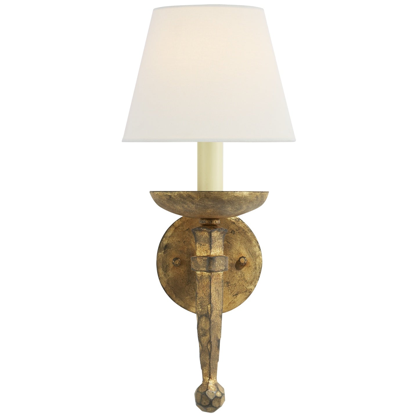 VISUAL COMFORT SIGNATURE, IRON TORCH SCONCE, WALL SCONCES
