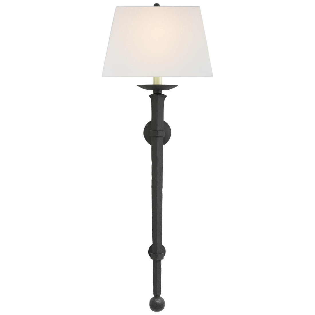 VISUAL COMFORT SIGNATURE, LONG IRON TORCH, WALL SCONCES