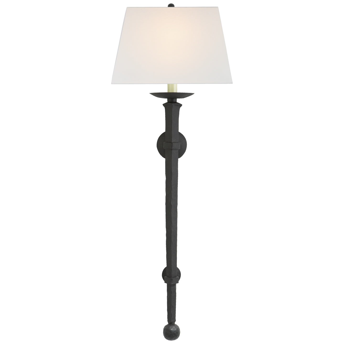 VISUAL COMFORT SIGNATURE, LONG IRON TORCH, WALL SCONCES