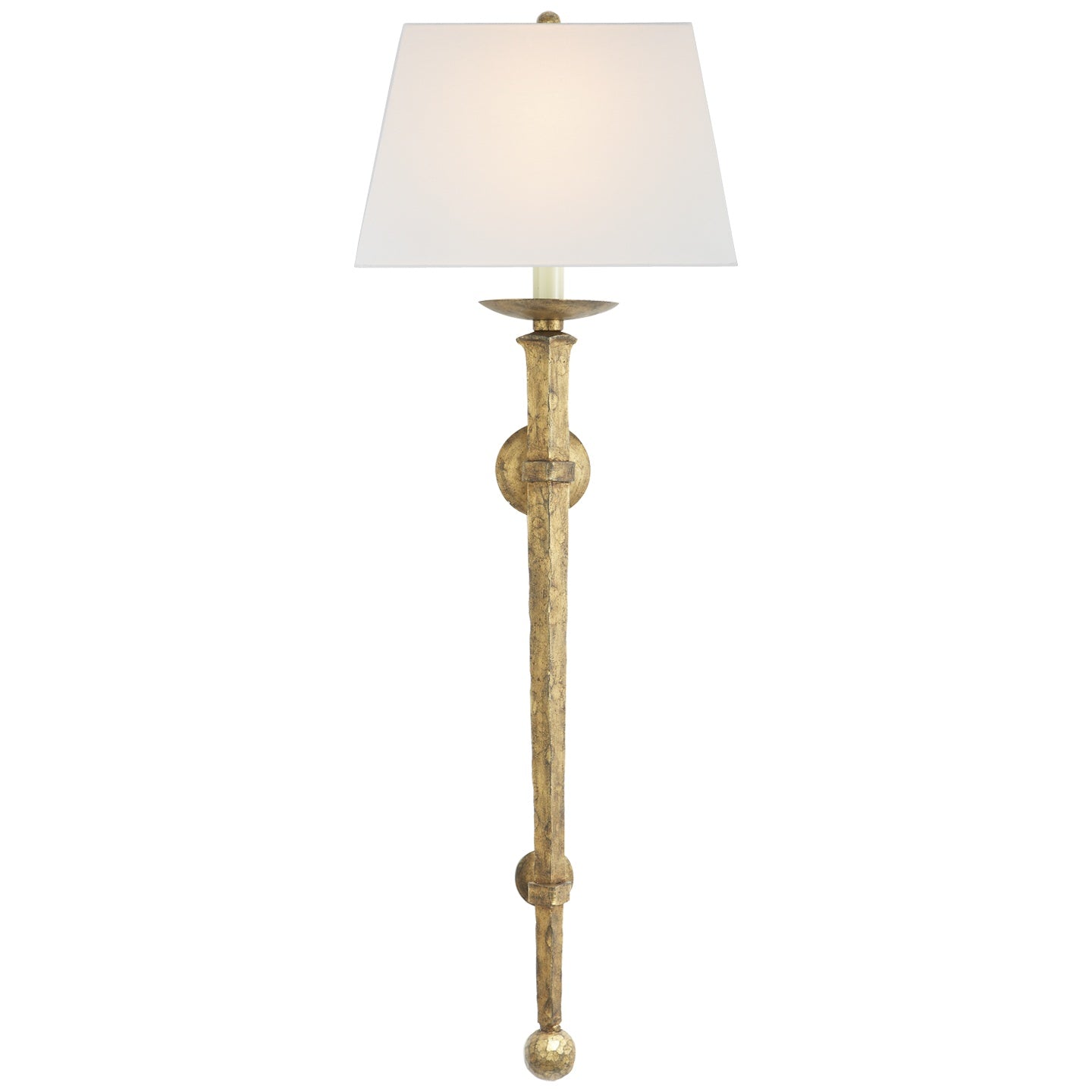VISUAL COMFORT SIGNATURE, LONG IRON TORCH, WALL SCONCES
