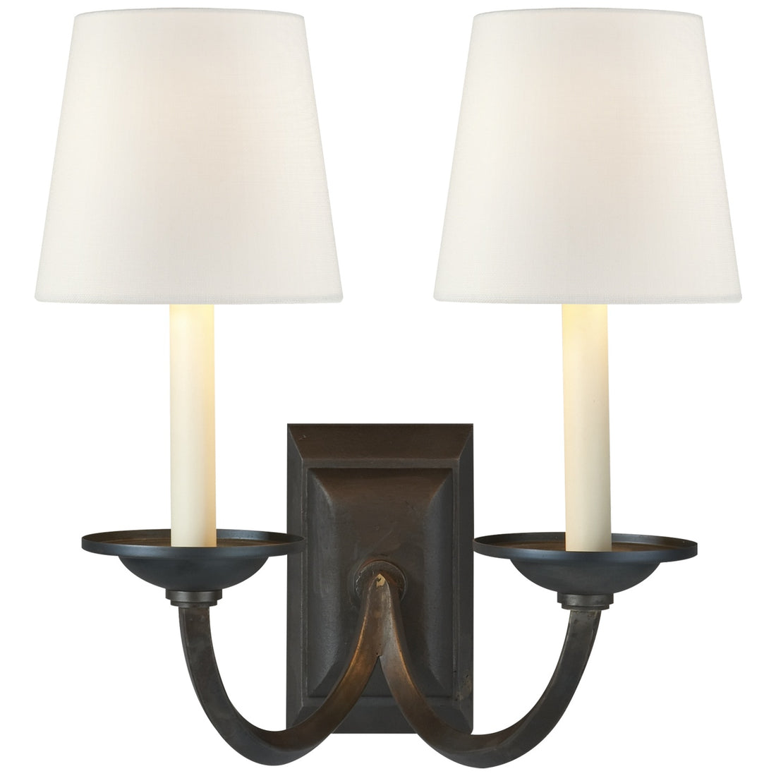 VISUAL COMFORT SIGNATURE, FLEMISH DOUBLE SCONCE, WALL SCONCES
